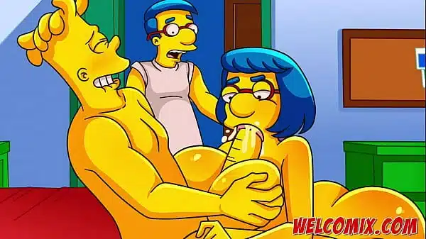 fucking the hot milf in the kitchen simpsons porn comics