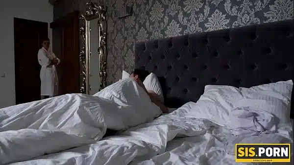 porn love has slow sensual sex with her stepbrother in the bedroom